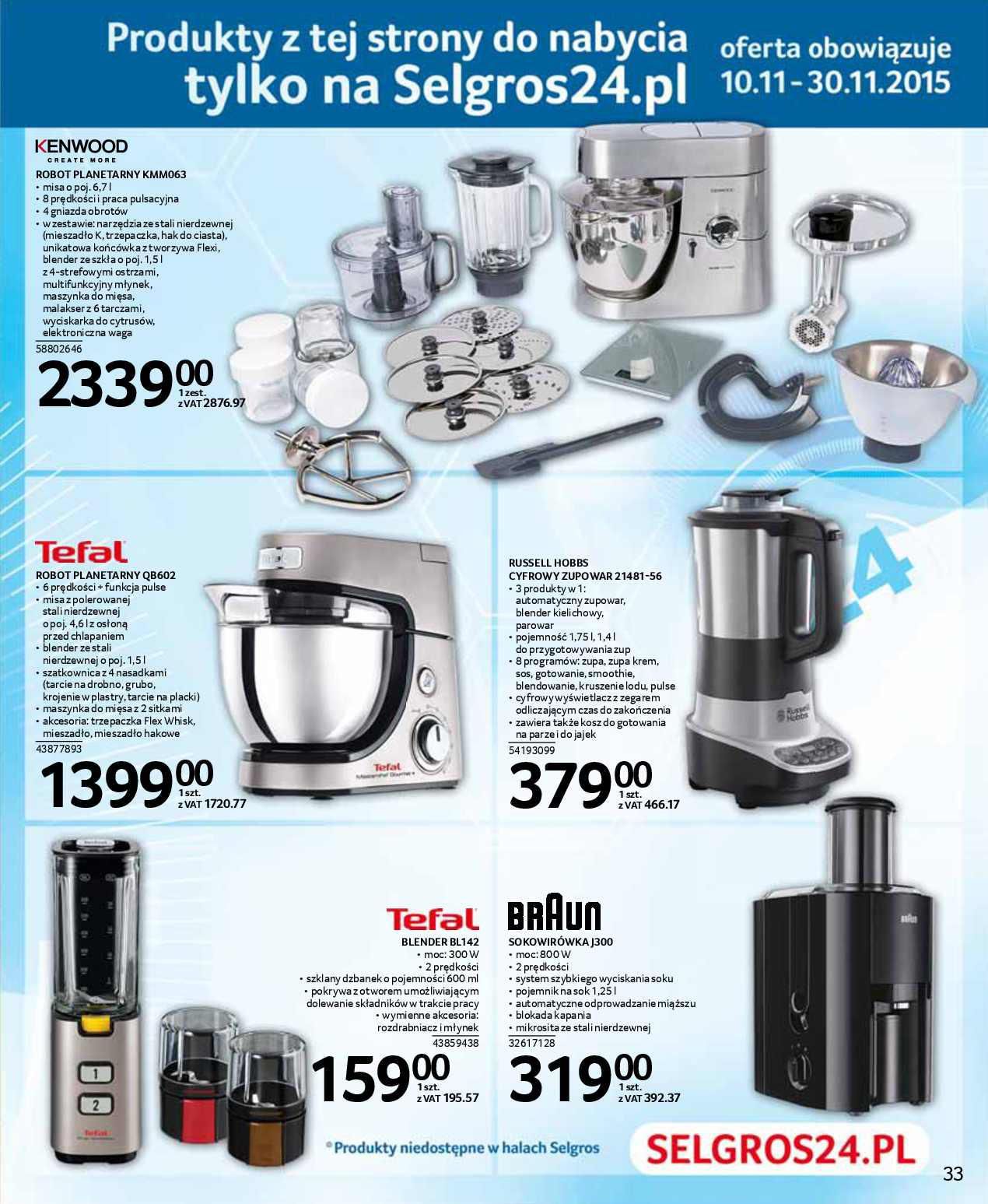 Gazetka promocyjna Selgros str. 33