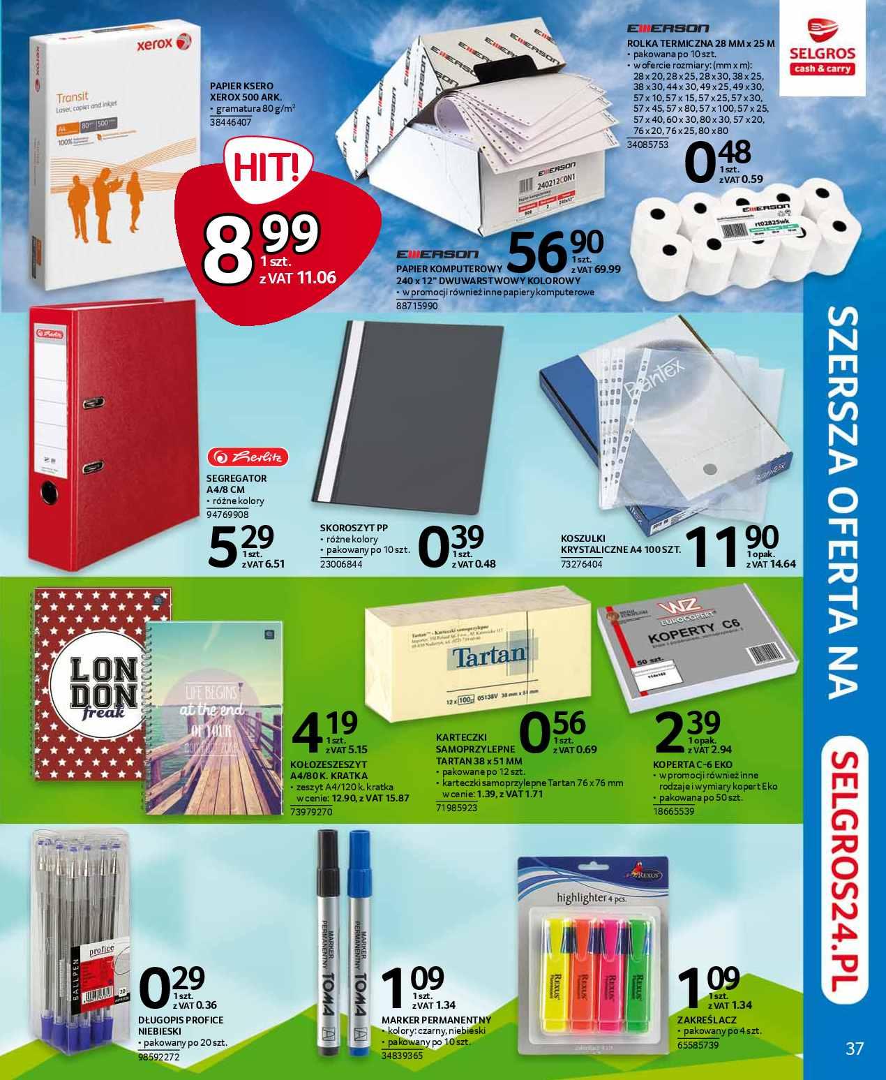 Gazetka promocyjna Selgros str. 37