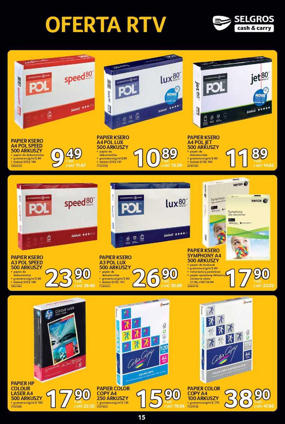 Gazetka promocyjna Selgros str. 15