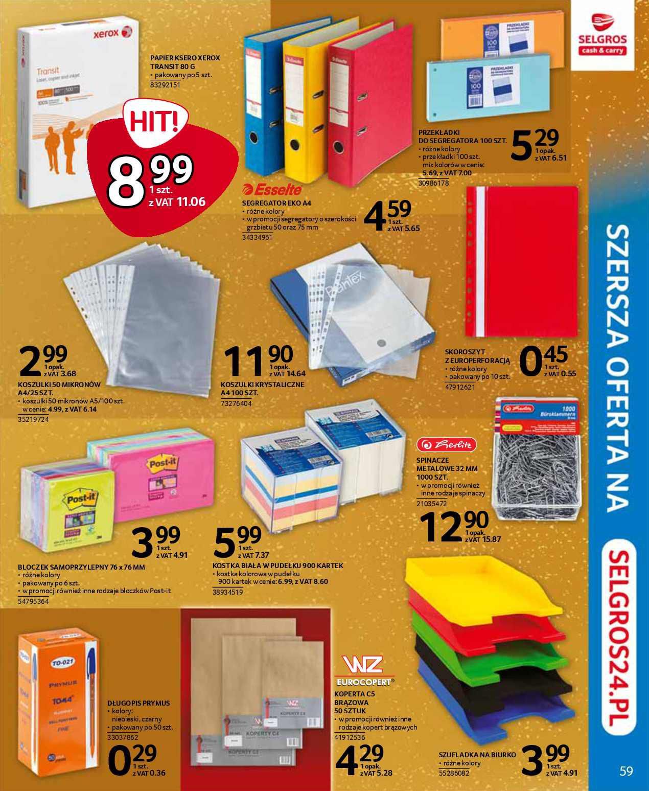 Gazetka promocyjna Selgros str. 59