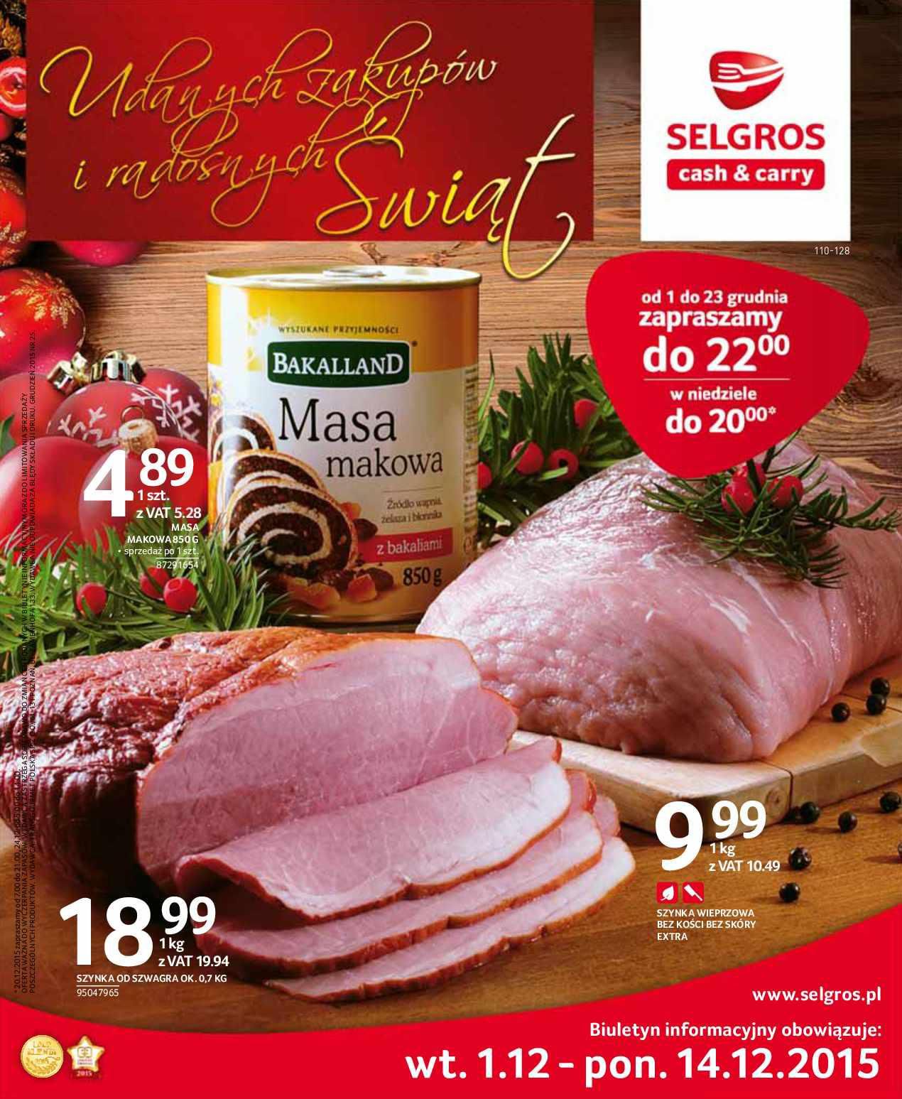 Gazetka promocyjna Selgros str. 1