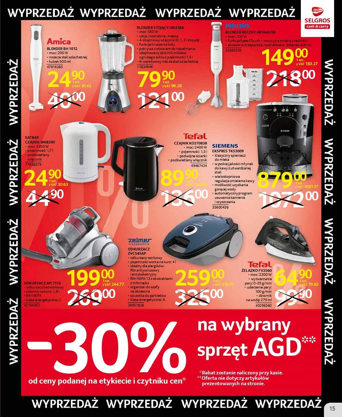 Gazetka promocyjna Selgros str. 15
